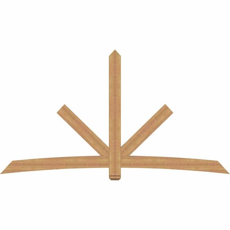 Ekena Millwork Alberta Timber Gable Bracket, Western Red Cedar, 108"W x 58"H x 3 1/2"D x 5 1/2"F, 13/12 Pitch GBW108X58X0406ALB00SWR